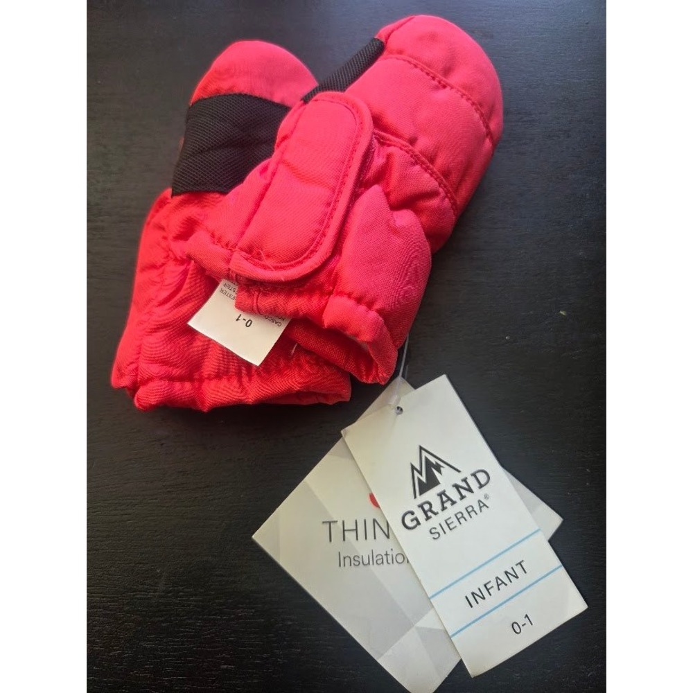 Grand‎ Sierra Infant Thinsulate Insulated Mittens Pink Size 0-1 Baby Winter Gear